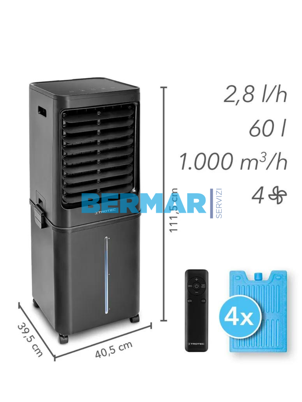 Raffrescatore Evaporativo Portatile TROTEC Pae 81