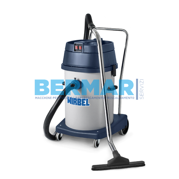 Aspiratore Professionale Solidi-Liquidi 80L 2 Motori – Wirbel 98 P Carrellato