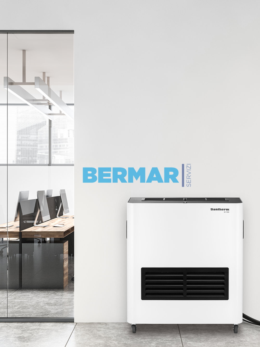 Condizionatore portatile Professionale con unità esterna AC 7000