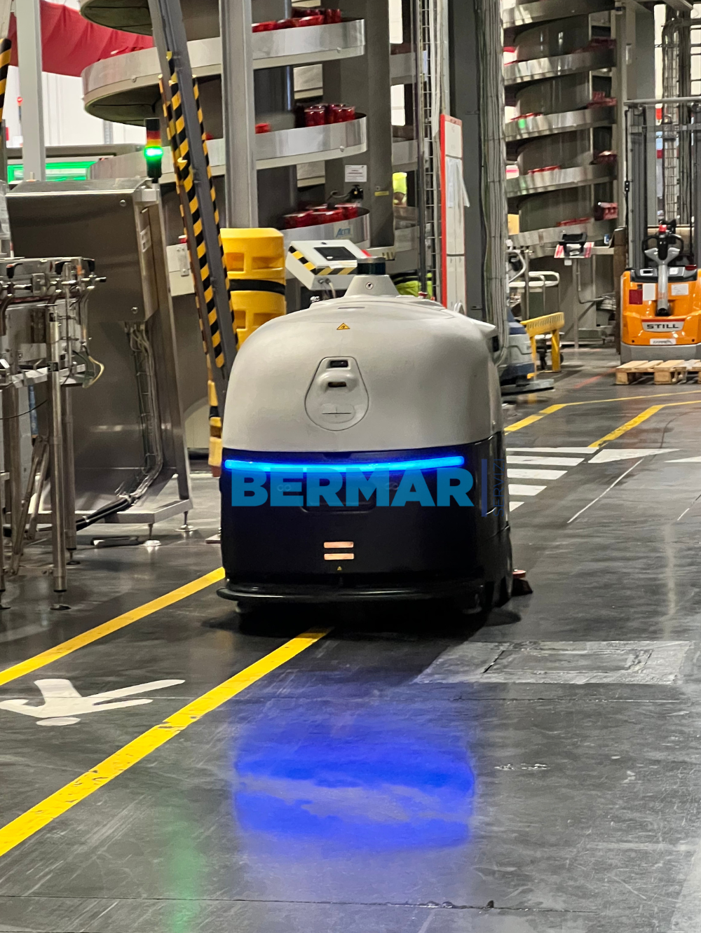 Lavapavimenti Lava-Spazza Industriale Automatica ECOBOT SC 80 PRO