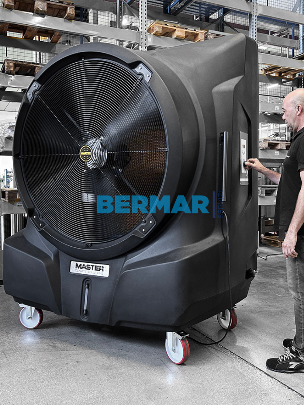 Raffrescatore evaporativo carrellato per grandi superfici BC 451