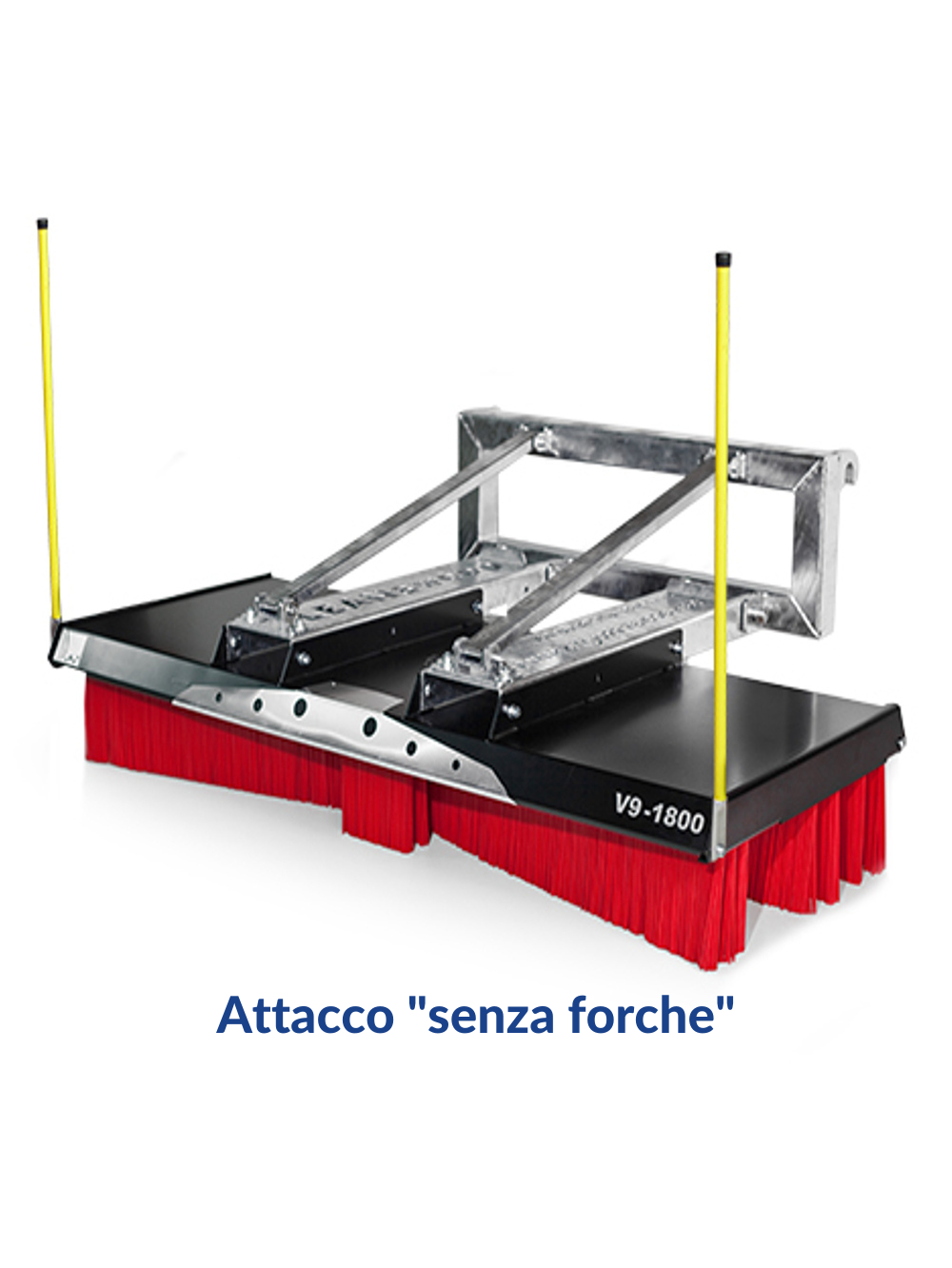 Attacchi vari per Spazzatrice per muletto, telescopico, trattore, ruspa