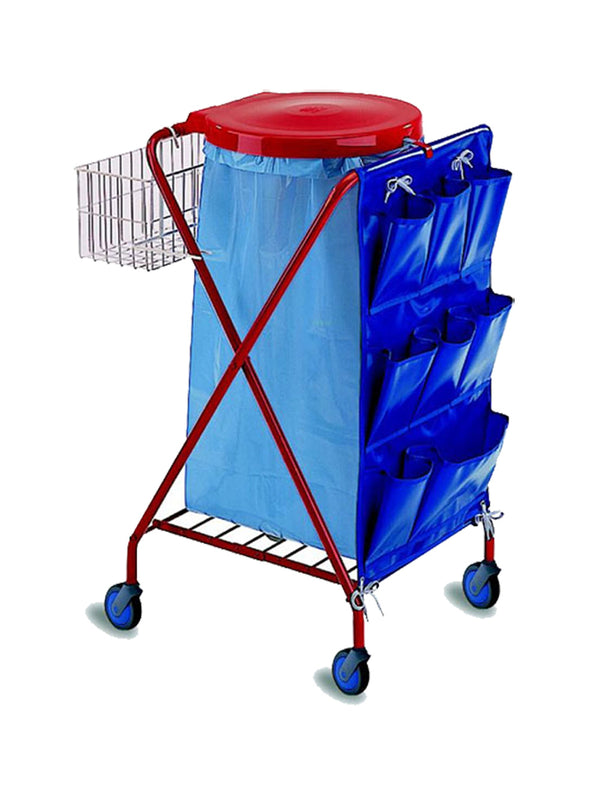 ACAN Carrito de plástico Multiusos con Ruedas y asa Nº1 - Cesta organizadora para Productos de Limpieza, baño, Cocina - 29 x 17 x 45 cm - Color Blanco ACAN Carrito de plástico Multiusos con Ruedas y asa Nº1 - Cesta organizadora para Productos de Limpieza, baño, Cocina - 29 x 17 x 45 cm - Color Blanco