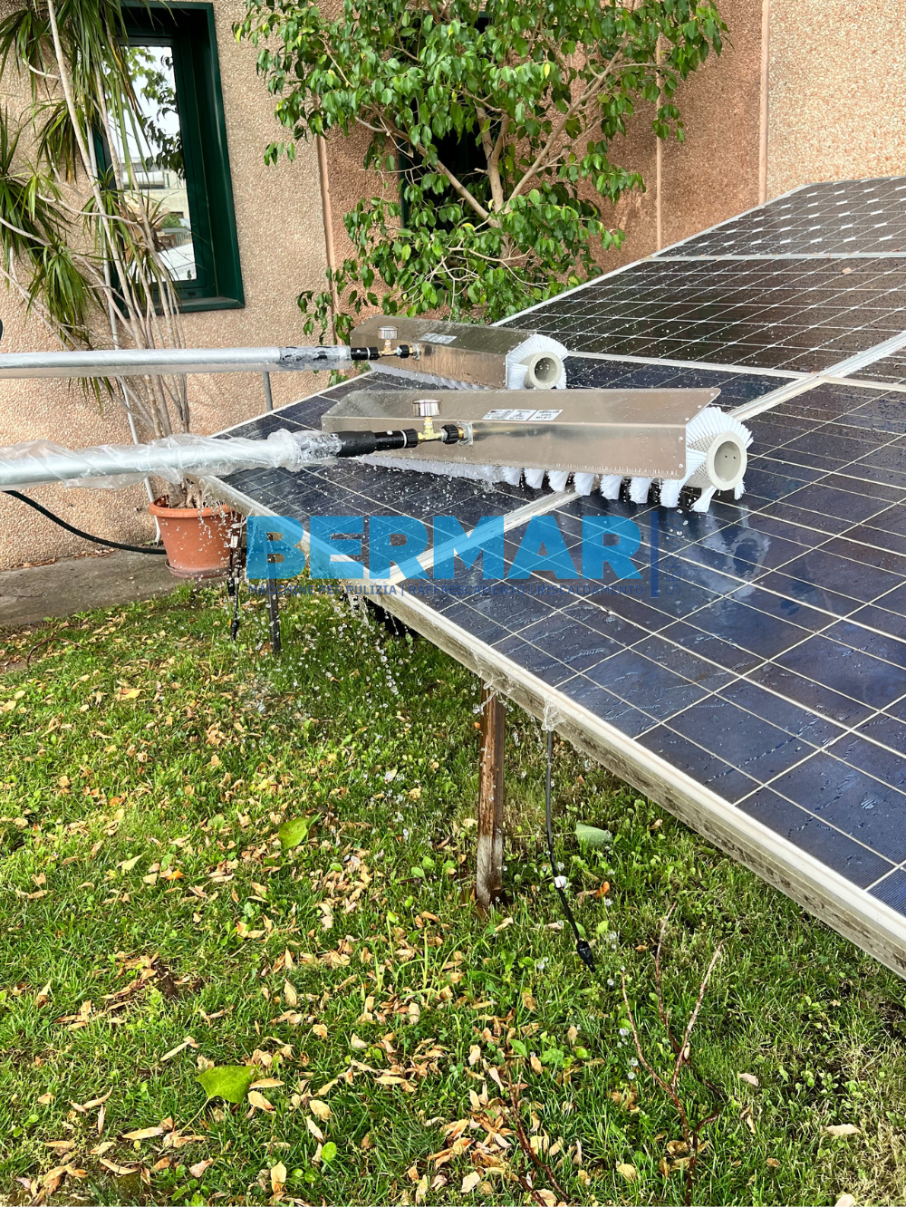Ywanwj pulizia fotovoltaico kit 12 metri spazzola per vetri