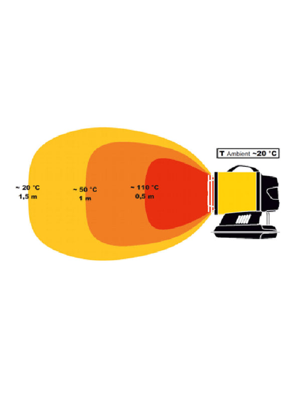 Riscaldatore a gasolio a infrarossi RH 35 - potenza termica 30 kW